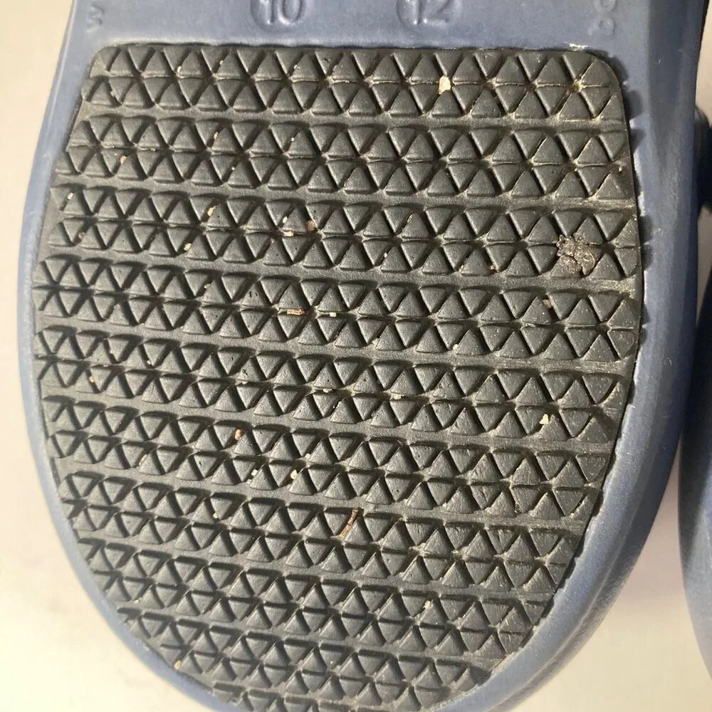 Crocs Slip Resistant Shoes W12 M10 Blue‎ Bistro Clogs